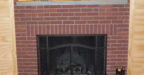 Brick Fireplace